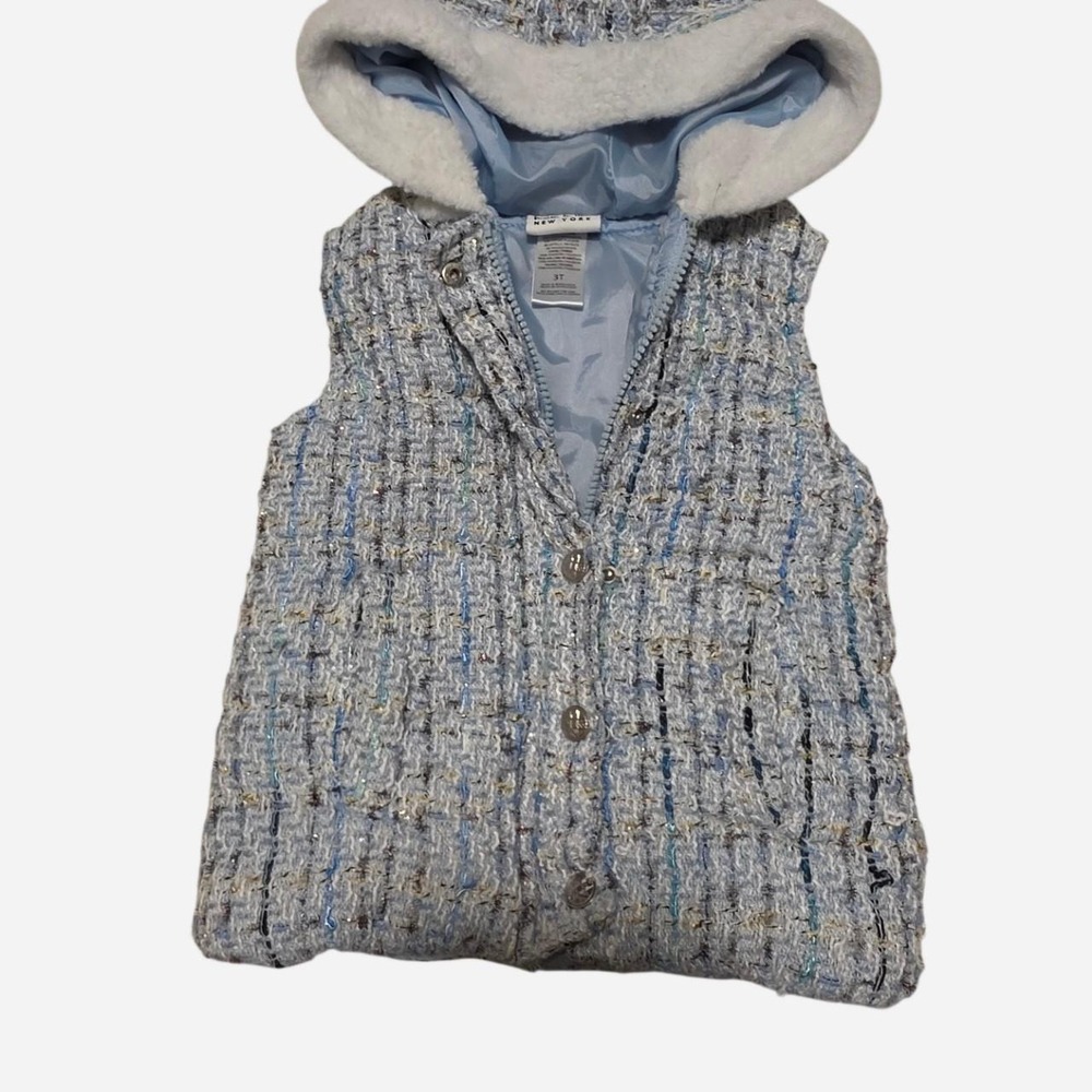Nicole Miller New York girls' hooded vest in size 3T
